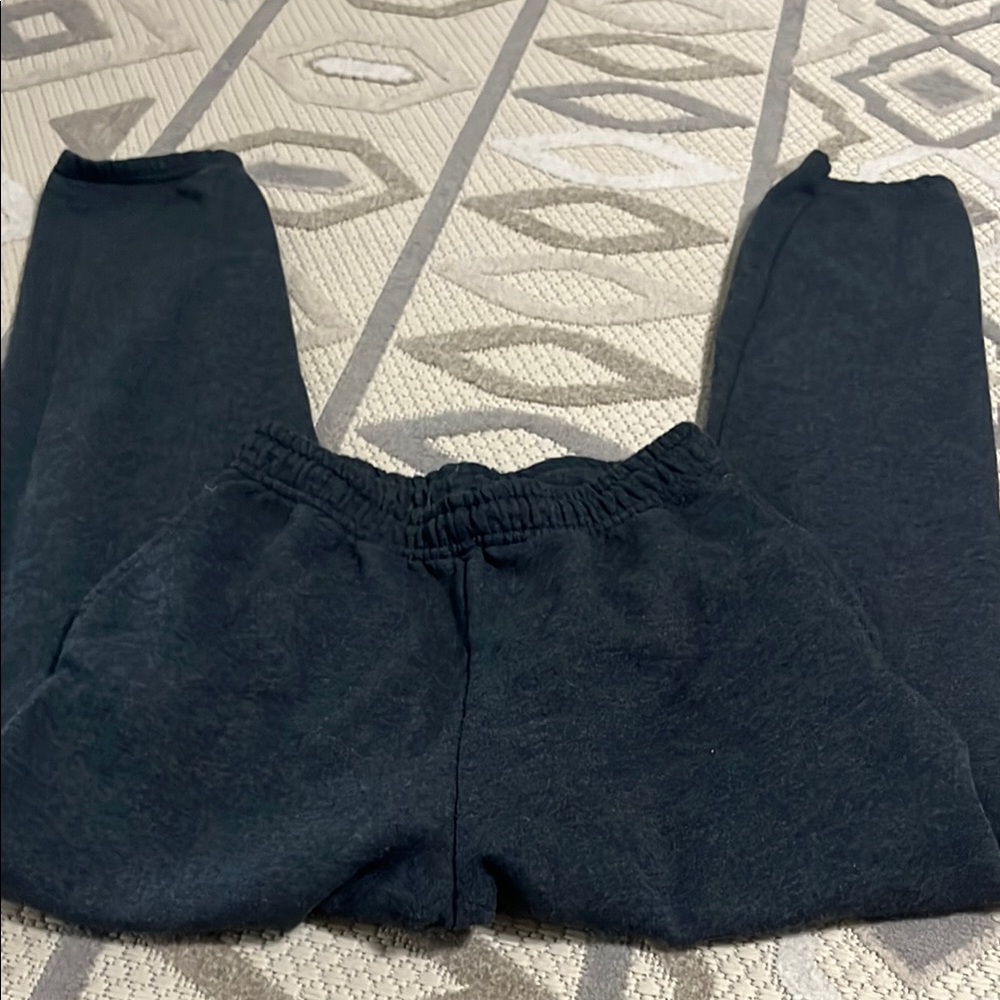 Athletic Works Black Track Pants with Elastic Waistband